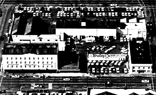 Pacific Storage Company Arial View 1966 A vintage aerial photograph of a large building.
